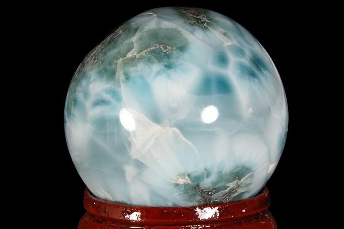 Polished Larimar Sphere - Dominican Republic #168115